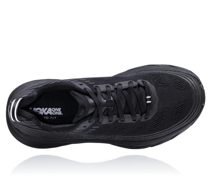 Tenis Hoka One One Hombre Negros - Bondi 6 - GYCH06978